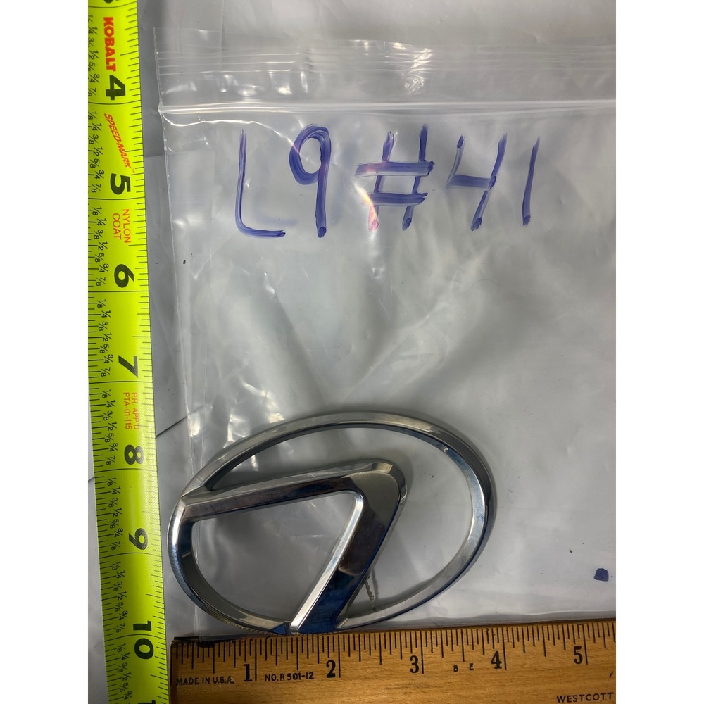 Lexus‎ Chrome Logo Emblem Badge Replacement Silver 3.5 x 2.5 Inch Front Rear OEM